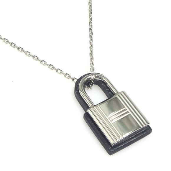 HERMES Black Leather Necklace - Picture 1 of 5